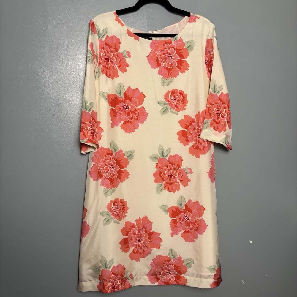 Pendleton Women’s 100% Silk Floral Print Dress Wedding Made In USA Plus 14